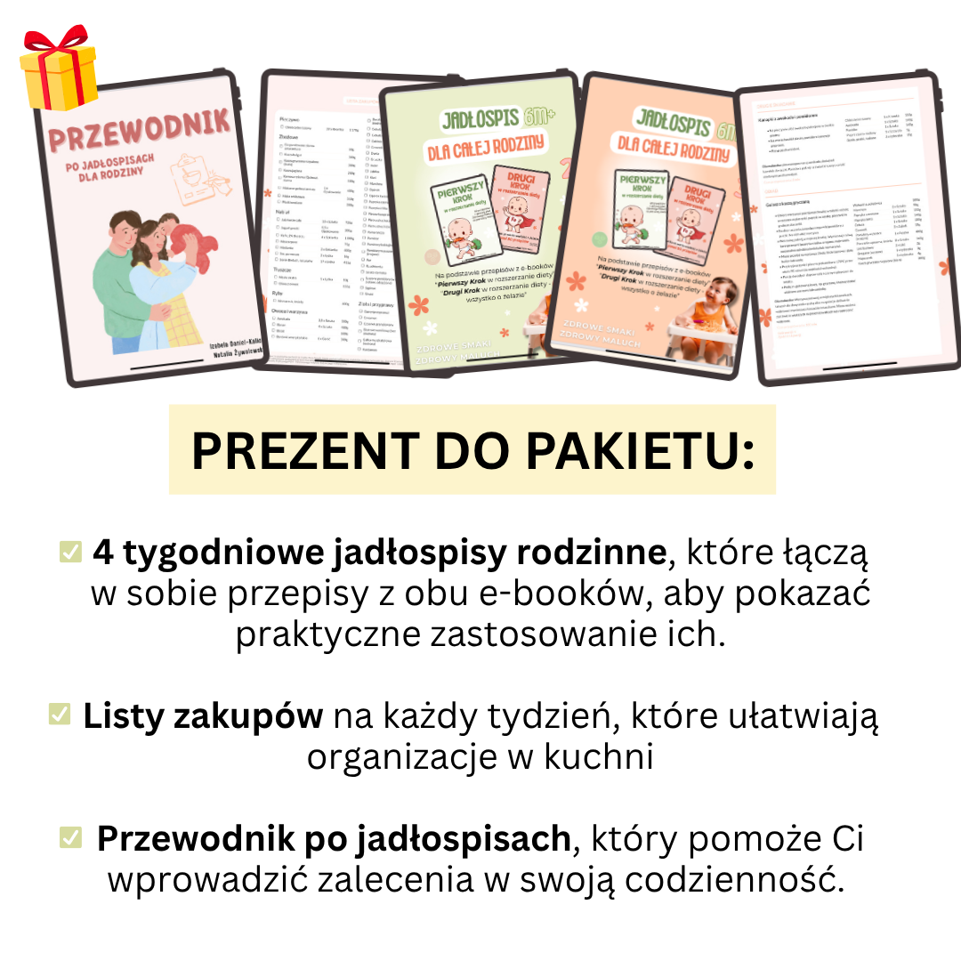 Drugi Krok + Pierwszy Krok w pakiecie - e-booki o żywieniu dzieci z jadłospisami dla całej rodziny - obrazek 5